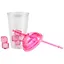 Стакан с пластмассовыми кубиками льда (розовый) (400мл) (42707) — 2614068 — 2