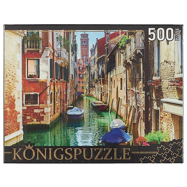 Пазл 500 эл. Konigspuzzle Венеция Колокольня Сан-Кассиано (ГИК500-8305) (500х345мм) (3+) (коробка) (K 2614154 — 1