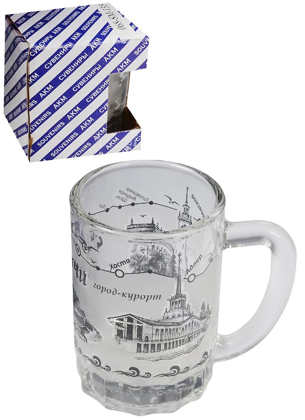Кружка-мини Сочи (стекло) (068-SM-135) 2568732 — 1