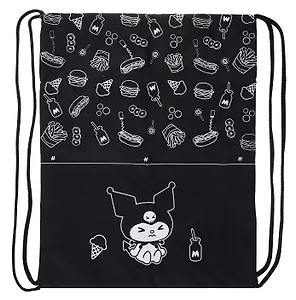 Мешок для сменной обуви "Kuromi. Черная серия" 37 х 47 см, 1 отделение