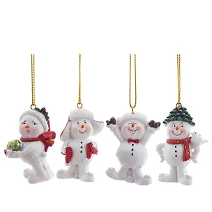 Фигурка декоративная подвесная Снеговик, 4 варианта (3х3х5) (824827) 3126943