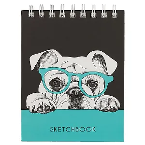 Скетчбук «Задумчивый пёс», 80 листов, А6