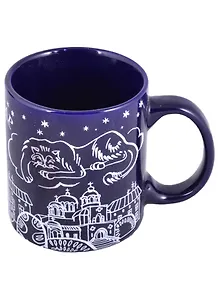 Кружка Краснодар синяя (фарфор) (300мл) (90-000/КРД)