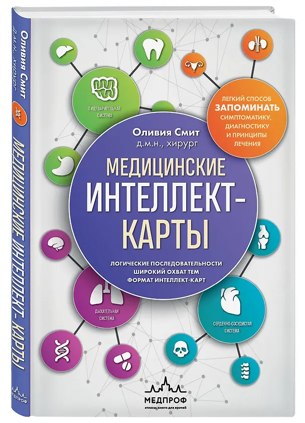 Книга Медицинские интеллект-карты. Легкий способ запоминать симптоматику, диагностику и принципы лечения (Оливия Смит) — 5