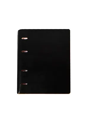 Тетрадь на кольцах в клетку Феникс+, 160 листов, черный/оранжевый 234997