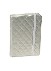 Записная книжка А6 96л "Ромбики" серебро, Link Art 