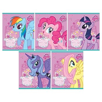 Тетрадь 12л кл. "My little pony" офсет, мел.картон, ассорти, Proff 229309 — 1