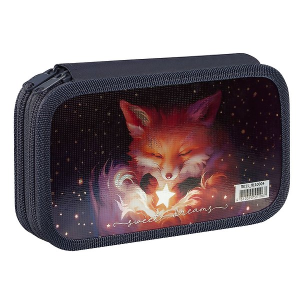 Пенал «The Magic Fox», 2 отделения, ламинированный картон, 19х11 см, OfficeSpace 3107509 — 1