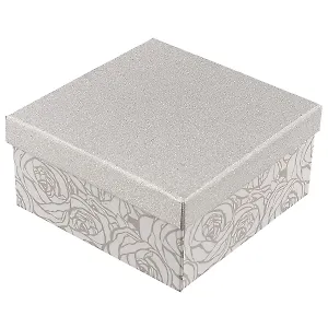 Подарочная коробка «Glitter flowers», 15 х 15 см