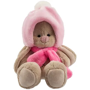 Игрушка мягкая Budi Basa, Зайка Ми в шапке с помпоном и шарфе (малыш)