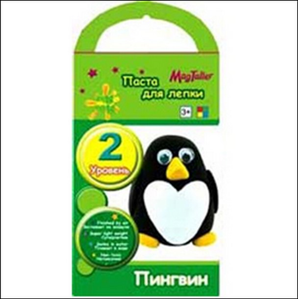 Набор для творчества, Mag Taller, Паста для лепки, 2 Уровень, "Пингвин" 2316408 — 1