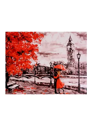 Холст с красками по номерам "Лондонский дождь", 40 х 50 см 3006544