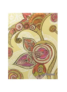 Записная книжка А6 96л кл. "Valentino. Магия цветов" 7БЦ, мат.ламинация "мокрый шелк", выб.лак, тисн.фольгой, Listoff