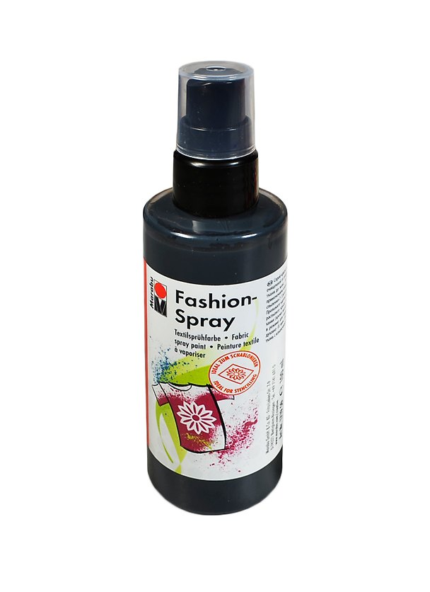 Краска-спрей по ткани Marabu-Fashion Spray цв. 073 Черный (171950073) (100мл) 2418755 — 1