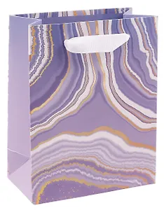 Пакет А6 11,5*14,5*6 "Marble stone" нейтр., тиснение фольгой, бум.мат.ламинат