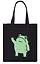 Сумка-шоппер на молнии Лягушка (38х35) (текстиль, флис) (12-11522-202303-5) Bookvalno — 2976730 — 2