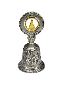 Колокольчик Москва Спасская башня (металл цв.античное олово) (038ATN-8-21-1G)