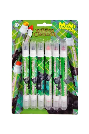 Фломастеры 06цв "Храбрая сердцем" двусторонние, штампы, карт.блистер, Disney 226197