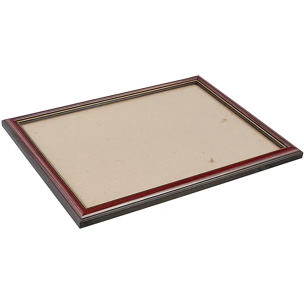 Рама со стеклом, дерево, коричневая с золотом, 25 х 35 см 225151 — 2