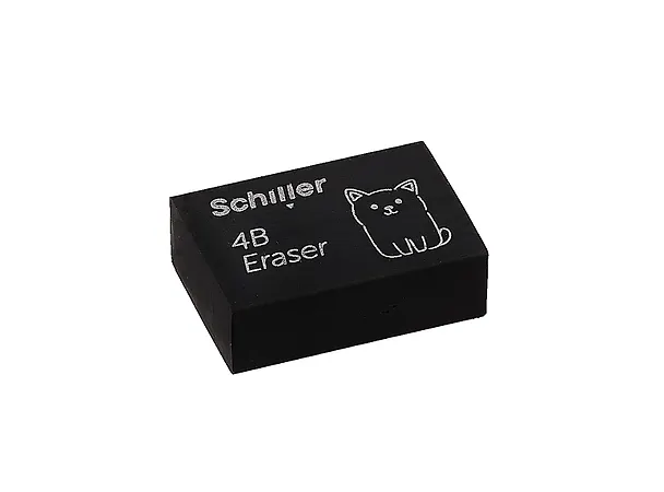 Ластик "Кот" черный, Schiller 3020184 — 3