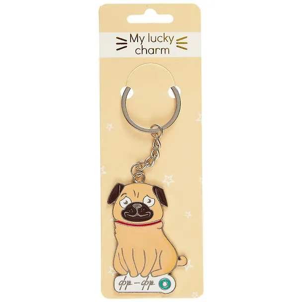 Брелок My lucky charm Мопс фр-фр (металл) (12-07150-716464891) 2710958 — 2