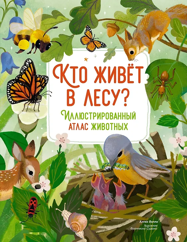 Книга Кто живёт в лесу? Иллюстрированный атлас животных (Алтея Вилла) — 1