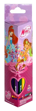 Карандаши цветные 24цв "WINX CLUB" трехгранные, к/к, подвес, WINX — 229598 — 1