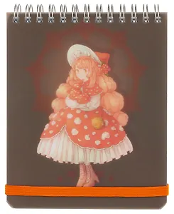 Блокнот А6+ 100л кл. "Hello! 8" мат.пласт, спираль, фикс.резинка