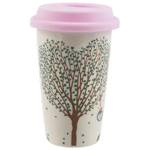 Термостакан Дерево в виде сердца в пластиковой упаковке (122-1)
