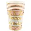 Набор бумажных стаканов Happy birthday на розовом фоне (6 шт) (12-01582-G1) — 2689355 — 1