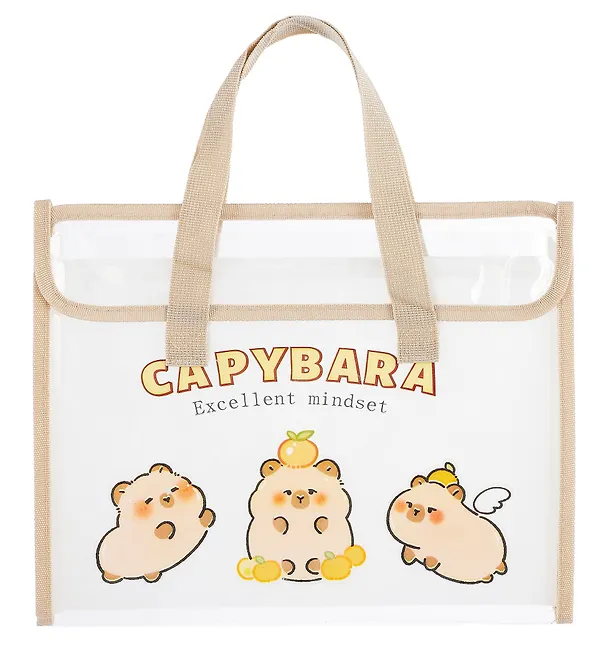 Портфель 13 отд "Capybara", тканевые ручки 3042319 — 1