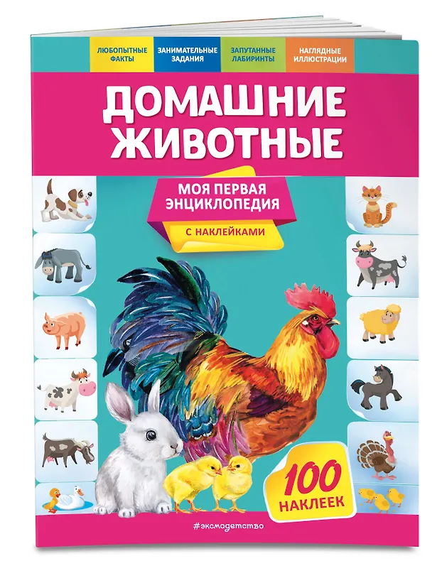 Книга Домашние животные. Моя первая энциклопедия с наклейками (Ольга Подорожная) — 3