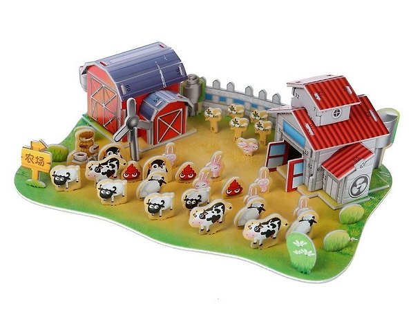Пазл 3D. Ранчо. 57 деталей. 27х19х9 см. -Китай: (3D Puzzle). 589-N 428080 406787 — 1