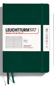Книга для записей A5 61л лин. "Medium" мягк.обложка, цвет Зеленый лес, Leuchtturm1917
