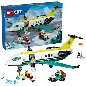 60465 Конструктор детский LEGO City Самолет скорой помощи, 403 деталей, возраст 6+ 3165450