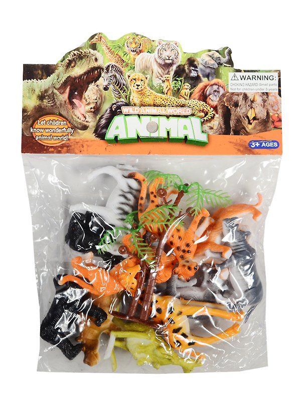 Набор диких животных (12 шт.) (1002) (3+) (упаковка) (Wild Animal World) 2513395 — 1