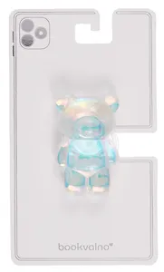 Попсокет Мишка перламутр (ПВХ) (6,5см) (12-18031-202405-POP5) Bookvalno