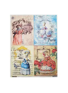 Рис. бумага для декупажа Craft Premier Мария Антуанетта (CP00171) (А3) (25г/м) (упаковка)
