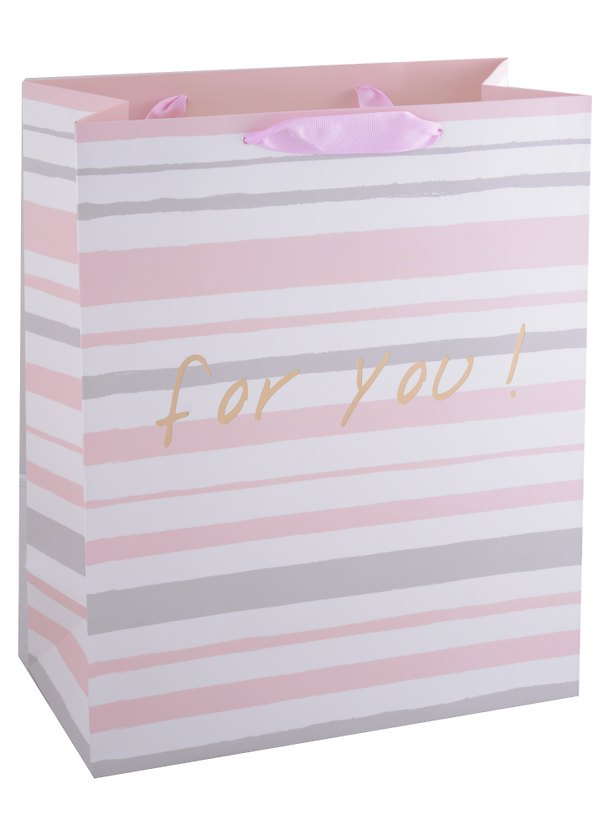 Пакет А4 26*32*12 "For you" жен., бум., тиснение надпись 2892482 — 1