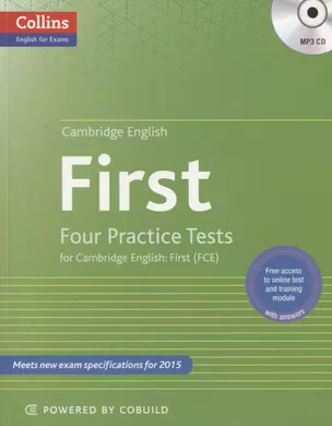 First Four Practice Tests for Cambridge English First (FCE) (+MP3) (м) (Collins English for Exams) — 2605524 — 1