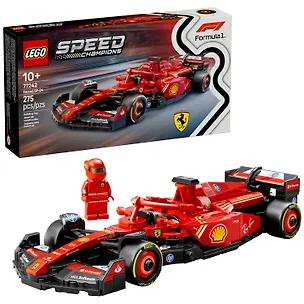 77242 Конструктор детский LEGO Speed Champions Гоночный автомобиль Формула-1 Ferrari SF-24, 275 деталей, возраст 10+ 3139763