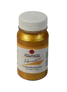 Краска акриловая "Деколор" шелк олимпийский,100мл,банка, Таир