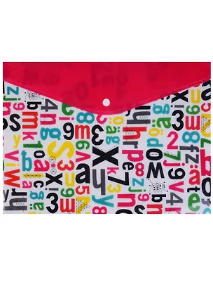 Папка-конверт А4+ на кнопке "Буквы" 239895