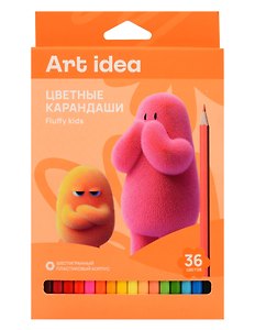 Карандаши цветные «Fluffy Kids», Art idea, 36 цветов