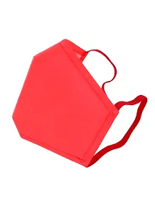 Маска защитная для лица (190х130мм) (р-р S) (спанбонд) (красная)
