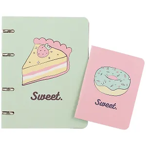 Тетрадь на кольцах в клетку Be Smart, Sweet, 80 листов + блокнот в клетку, А6, 32 листа