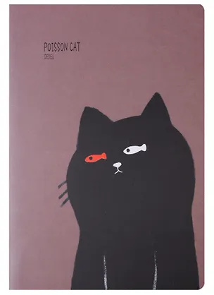 Тетрадь в линейку Poisson Cat, 44 листа, в ассортименте 245017