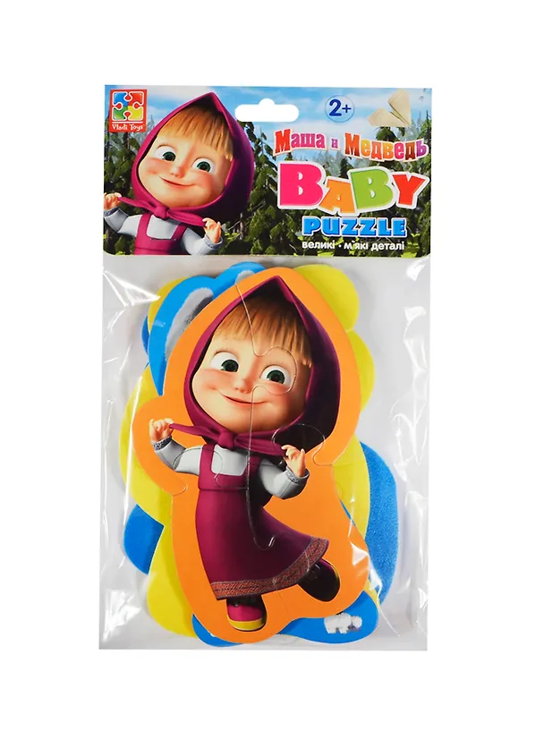 Мягкие пазлы Baby Puzzle Маша и Медведь Панда (VT1106-18) (2+) 2419533 — 1