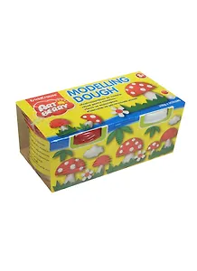 Пластилин на растительной основе Erich Krause, ArtBerryModelling dough 2цв, 200г, крас+бел, 32715