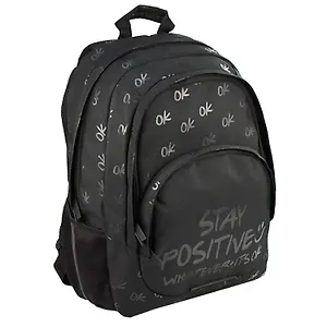 Рюкзак "Будь на позитиве" 33*43*13,5 см, 1 отделение, 4 кармана, полиэстер